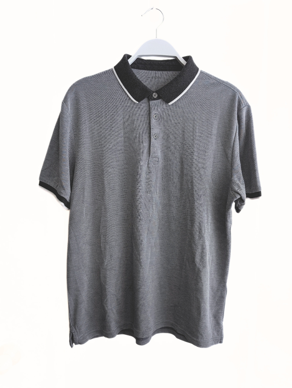 Men's M&S Navy Polo, Size M, Flawed